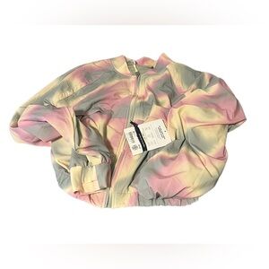 Athleta Girl UP AND AWAY LINED BOMBER JACKET Girls XXL Multicolor